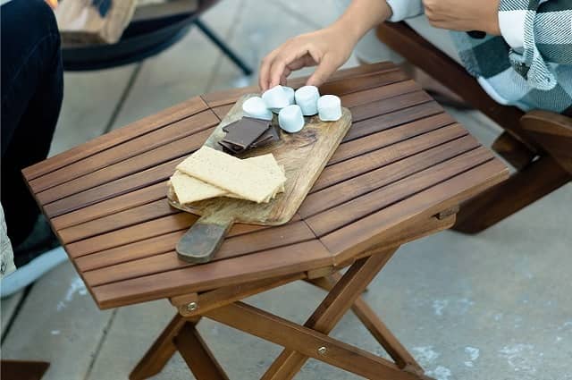 CleverMade Tamarack Folding Side Table