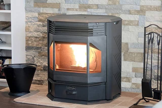 Cleveland Iron Works Bay Front Pellet Stove